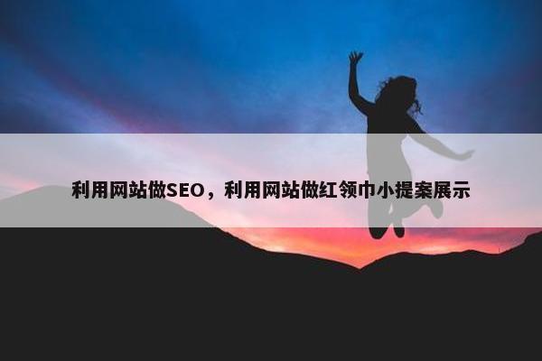 利用网站做SEO，利用网站做红领巾小提案展示