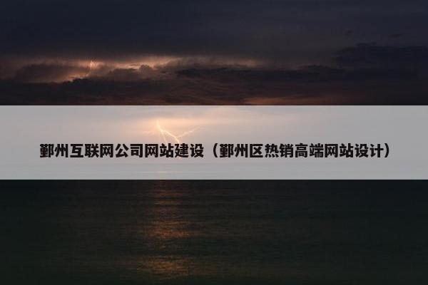 鄞州互联网公司网站建设（鄞州区热销高端网站设计）