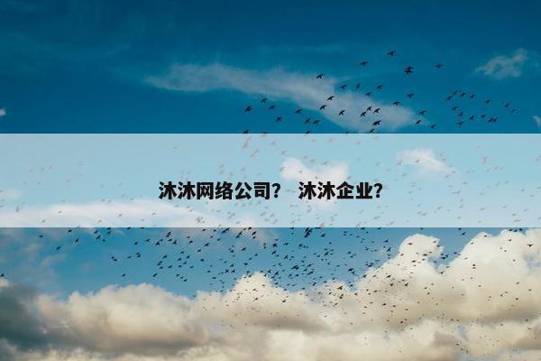 沐沐网络公司？ 沐沐企业？