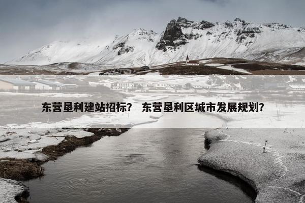 东营垦利建站招标？ 东营垦利区城市发展规划？