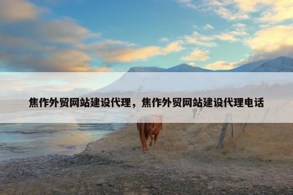 焦作外贸网站建设代理，焦作外贸网站建设代理电话