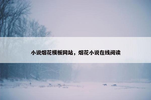 小说烟花模板网站，烟花小说在线阅读