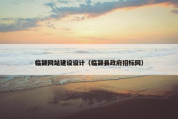 临颍网站建设设计（临颍县政府招标网）
