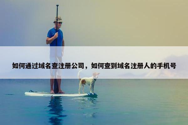 如何通过域名查注册公司，如何查到域名注册人的手机号