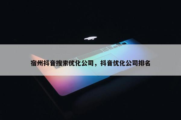 宿州抖音搜索优化公司，抖音优化公司排名