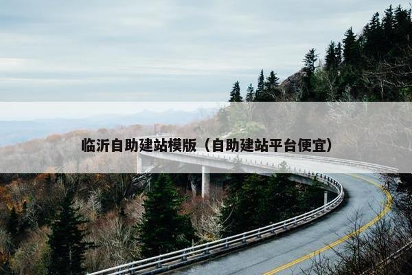 临沂自助建站模版（自助建站平台便宜）