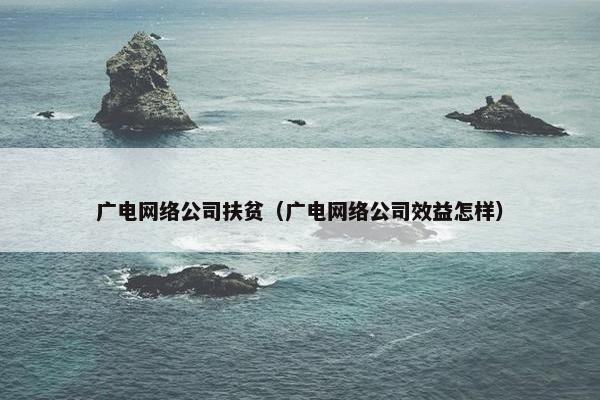 广电网络公司扶贫（广电网络公司效益怎样）