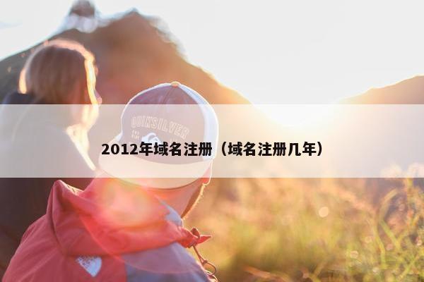 2012年域名注册（域名注册几年）