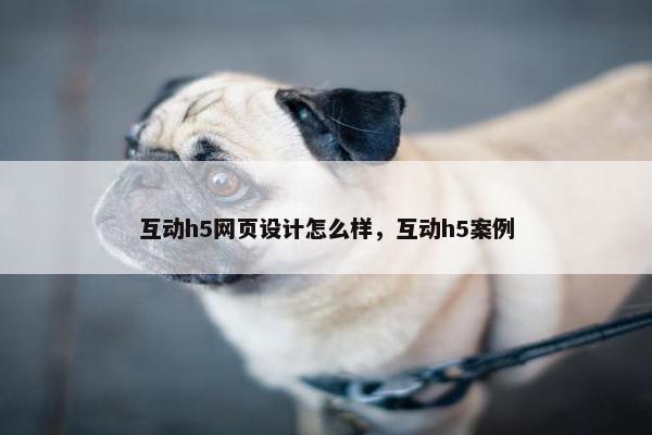 互动h5网页设计怎么样，互动h5案例