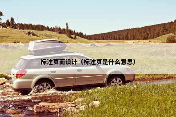 标注页面设计（标注页是什么意思）