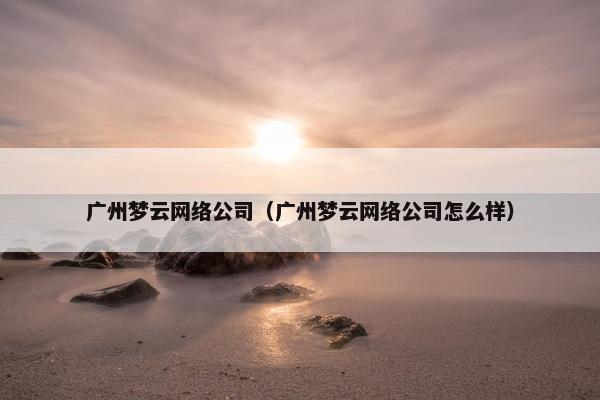 广州梦云网络公司（广州梦云网络公司怎么样）