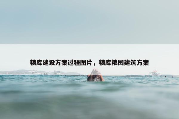 粮库建设方案过程图片，粮库粮囤建筑方案