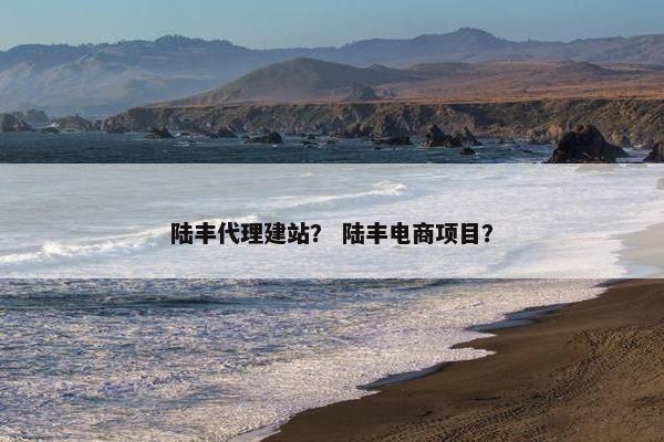 陆丰代理建站？ 陆丰电商项目？