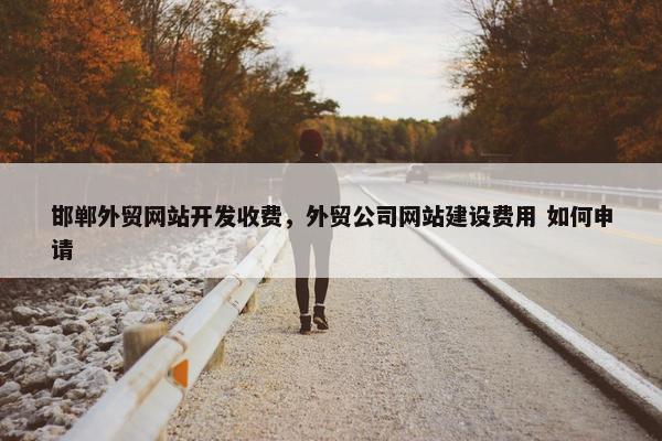 邯郸外贸网站开发收费，外贸公司网站建设费用 如何申请