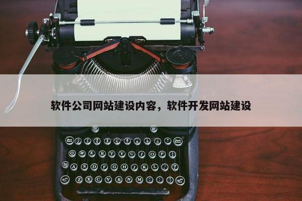 软件公司网站建设内容，软件开发网站建设