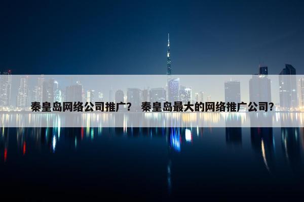 秦皇岛网络公司推广？ 秦皇岛最大的网络推广公司？