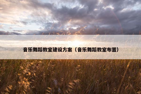 音乐舞蹈教室建设方案（音乐舞蹈教室布置）