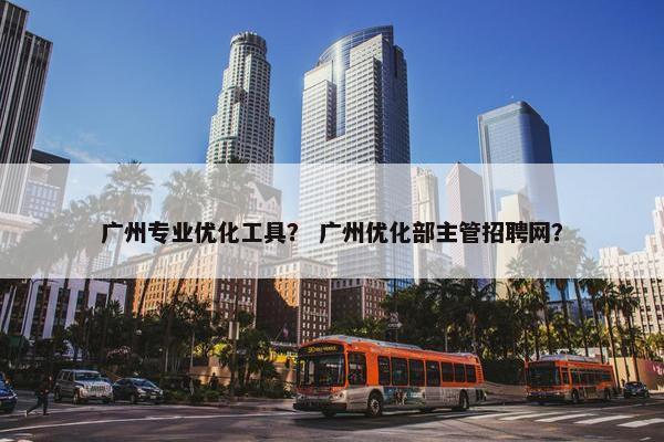 广州专业优化工具？ 广州优化部主管招聘网？