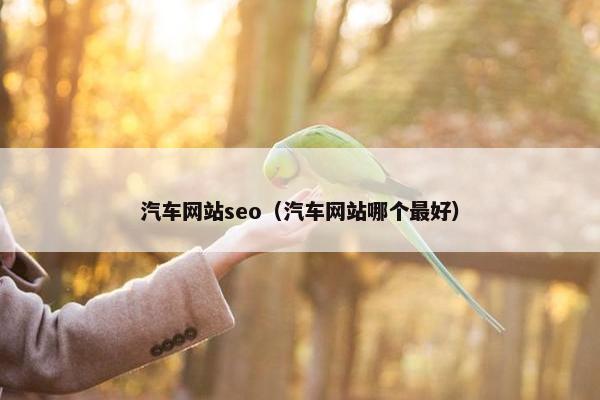 汽车网站seo（汽车网站哪个最好）