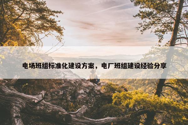 电场班组标准化建设方案，电厂班组建设经验分享