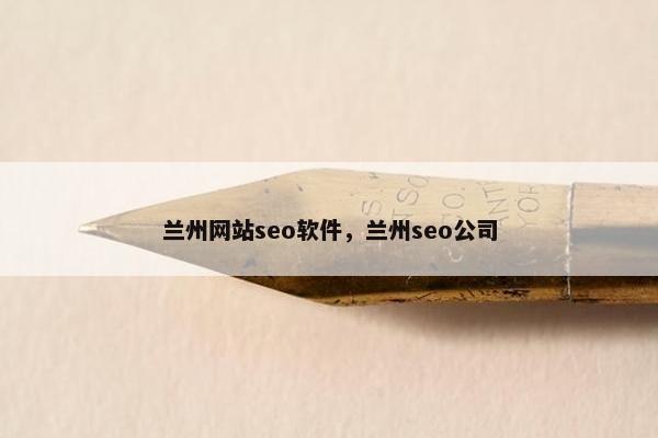 兰州网站seo软件，兰州seo公司