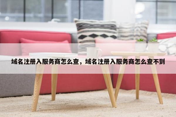域名注册入服务商怎么查，域名注册入服务商怎么查不到