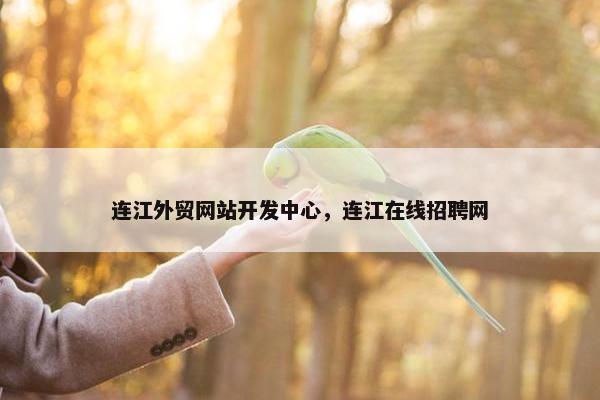 连江外贸网站开发中心，连江在线招聘网