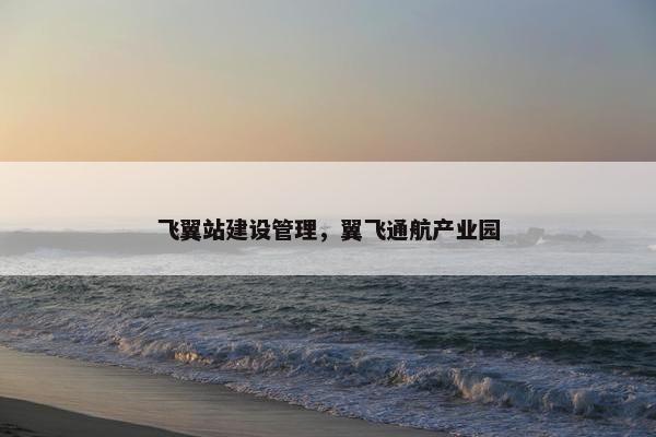 飞翼站建设管理，翼飞通航产业园