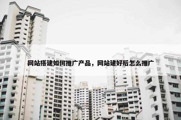 网站搭建如何推广产品，网站建好后怎么推广
