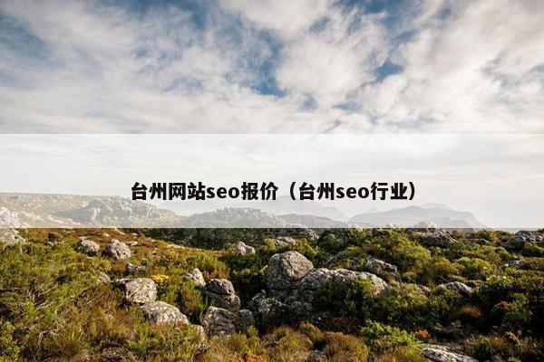 台州网站seo报价（台州seo行业）