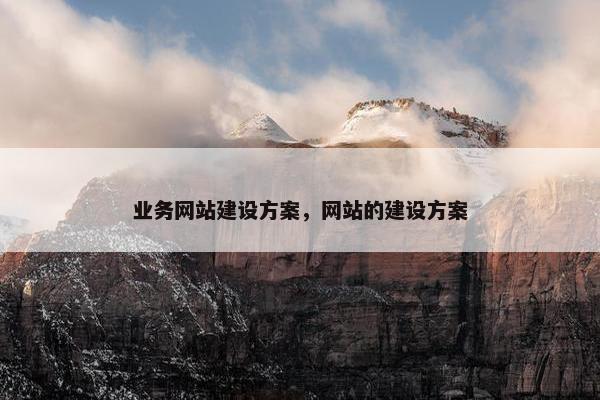 业务网站建设方案，网站的建设方案