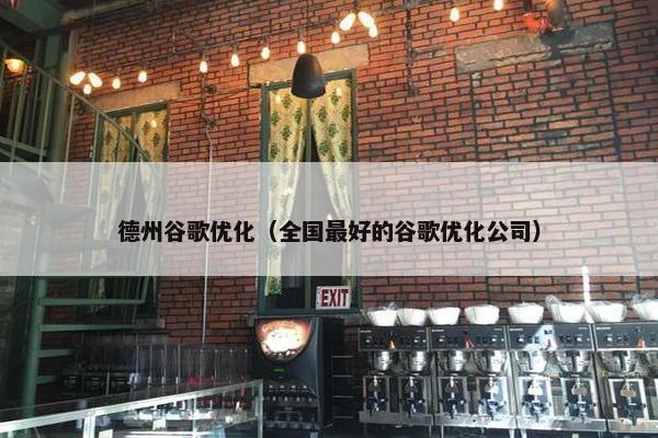 德州谷歌优化（全国最好的谷歌优化公司）