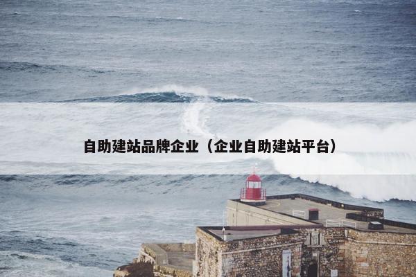 自助建站品牌企业（企业自助建站平台）