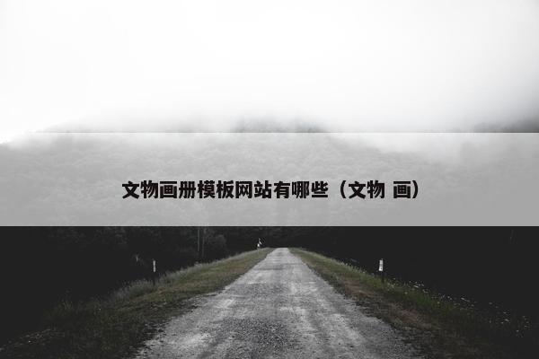 文物画册模板网站有哪些（文物 画）