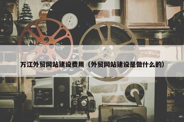 万江外贸网站建设费用（外贸网站建设是做什么的）