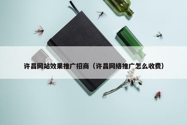 许昌网站效果推广招商（许昌网络推广怎么收费）