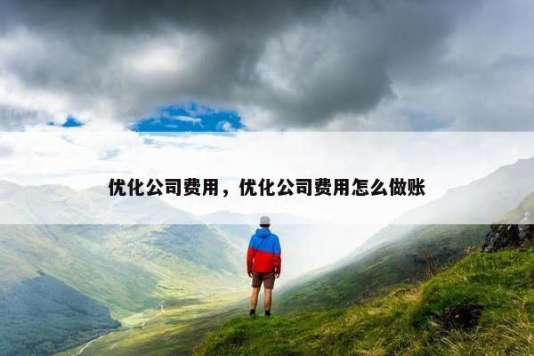 优化公司费用，优化公司费用怎么做账
