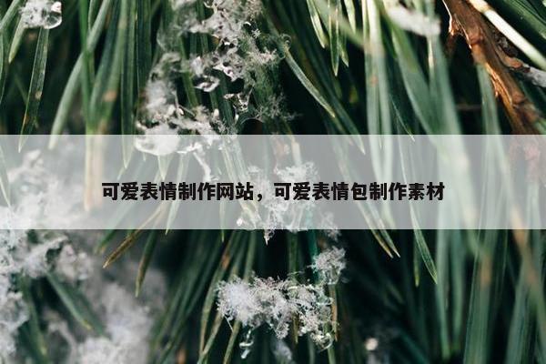可爱表情制作网站，可爱表情包制作素材