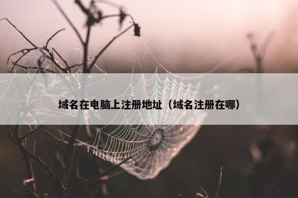 域名在电脑上注册地址（域名注册在哪）