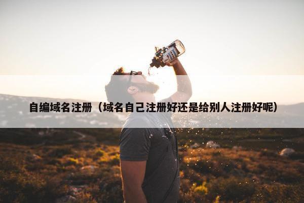 自编域名注册（域名自己注册好还是给别人注册好呢）