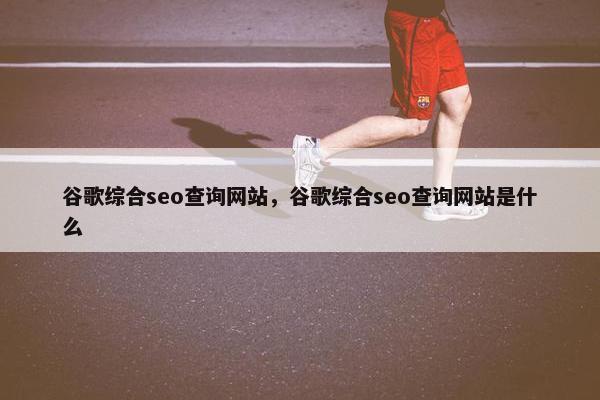 谷歌综合seo查询网站，谷歌综合seo查询网站是什么