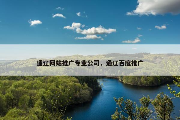 通辽网站推广专业公司，通辽百度推广