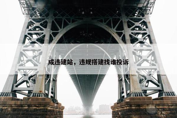 成违建站，违规搭建找谁投诉