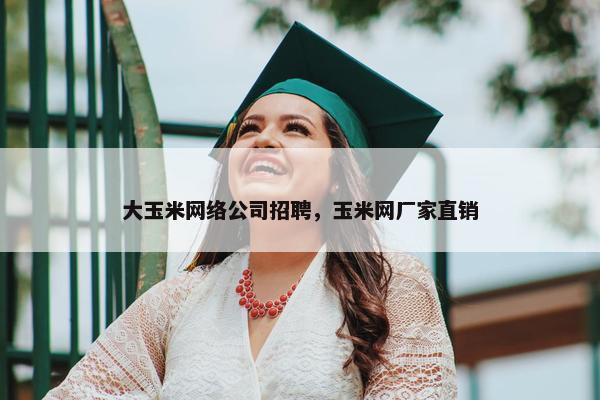 大玉米网络公司招聘，玉米网厂家直销
