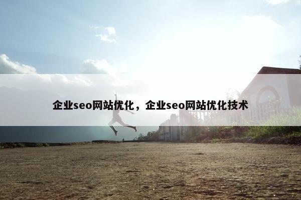 企业seo网站优化，企业seo网站优化技术