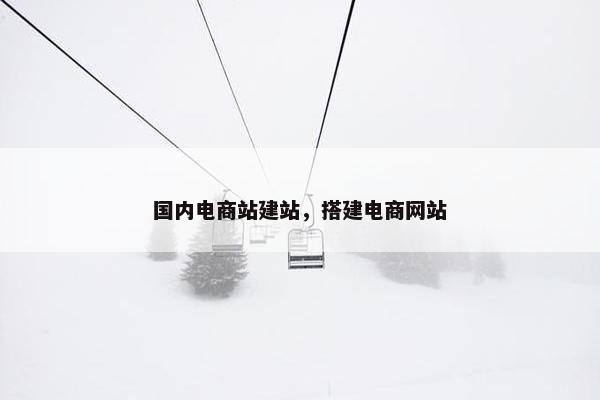 国内电商站建站，搭建电商网站