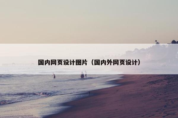 国内网页设计图片（国内外网页设计）