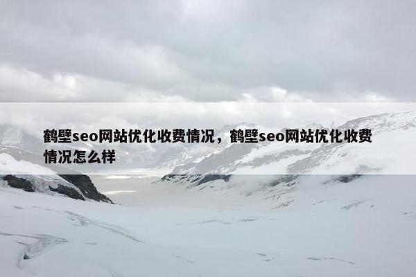鹤壁seo网站优化收费情况，鹤壁seo网站优化收费情况怎么样
