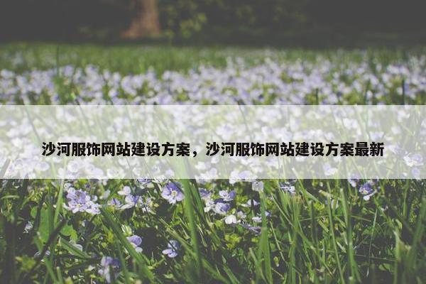 沙河服饰网站建设方案，沙河服饰网站建设方案最新