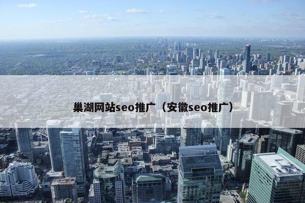 巢湖网站seo推广（安徽seo推广）